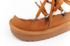 D. Franklin Damen Winterstiefel, modisches Fellfutter, Braun, High-Top