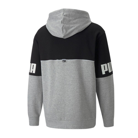 Puma Herren-Sport-Sweatshirt mit Reißverschluss [849842 04], Grau und Schwarz.