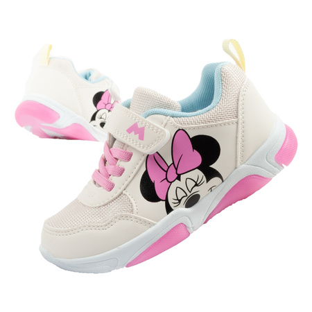 Leomil Kinder-Sportschuhe und Sneaker Minnie Mouse mit LED-Klettverschluss