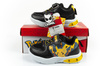 Leomil Kinder-Sportschuhe, leichte Pokémon-Sneaker mit Klettverschluss und LED-Beleuchtung, Schwarz und Gelb