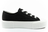 Lee Damen-Sneaker Isla, Schwarze Plateausohle, Komfortabel
