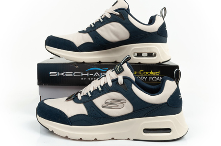 Skechers Skech-Air Court [232648/NVNT] Herren-Sportschuhe, Beige und Marineblau.