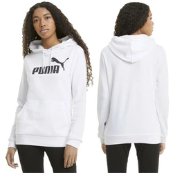 Puma Ess Logo Damen Hoodie [586791 02], Weiß.