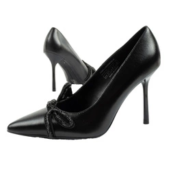 Karl Lagerfeld Sarabande Damenschuhe High Heels Naturleder schwarz [KL30919M 1M0]