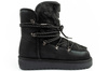 D. Franklin Damen Winterstiefel, modisches Fellfutter, Schwarz
