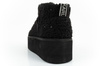Karl Lagerfeld Thermo Damen Schneestiefel Stiefeletten mit Fell schwarz [KL48522W W0S]
