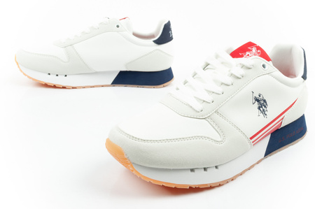 U.S. Polo Assn Sportschuhe, Herren-Sneaker, modisch, bequem, weiß