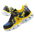 Leomil Kinder-Sportschuhe, leichte Pokémon-Sneaker mit Klettverschluss und LED-Beleuchtung, Schwarz und Gelb