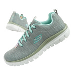 Skechers Graceful Twisted Fortune [12614/GYMN] Damen Sportschuhe, grau.