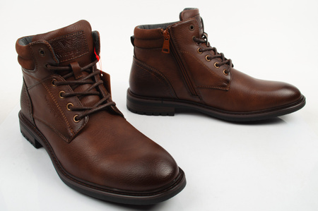 Wrangler Herrenschuhe George Brown Stiefelette mit Reißverschluss