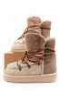 D. Franklin Damen Winterstiefel, modisches Fellfutter, isoliert, Braunbeige, High-Top