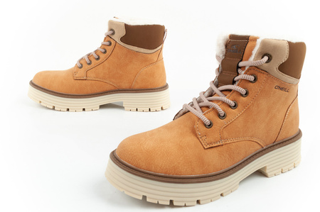 O'Neill Damen Winter-Wanderstiefel, gefütterte Stiefeletten, modisches Braun