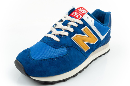 New Balance 574 Herren-Sneaker, Modisches Leder, Blau