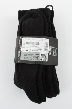 Emporio Armani Herren-Baumwollsocken, Schwarz, 3er-Pack