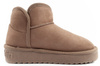 D. Franklin Damen-Winterstiefel, modische, pelzgefütterte, isolierte Stiefeletten in Braun
