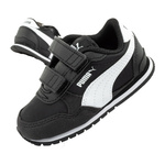 Puma ST Runner [384903 01] Kinder-Sportschuhe mit Klettverschluss, schwarz.