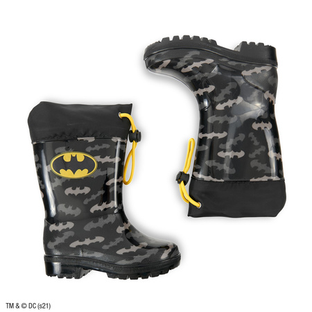 Perletti Batman Kinder-Gummistiefel [98326], Schwarz.