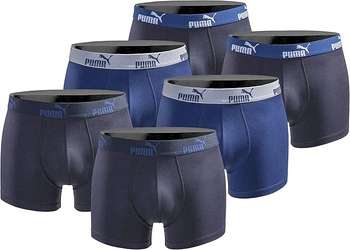 Puma Boxershorts Herren Boxershorts 6er-Pack Baumwolle bequem