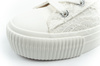 Lee Isla Damen-Sneaker, Weiß, Plateau, Schnürung