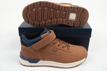GAP Jack Kinder-Ankle-Boots, braun, mit Klettverschluss
