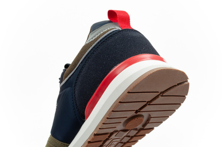 Lee Cooper Herren-Sneaker, modisch, bequem, strapazierfähig, Marineblau, Khaki