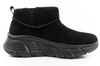 Skechers Damen-Winterstiefel – Isolierte Lederstiefeletten