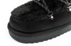 D. Franklin Damen Winterstiefel, modisches Fellfutter, Schwarz