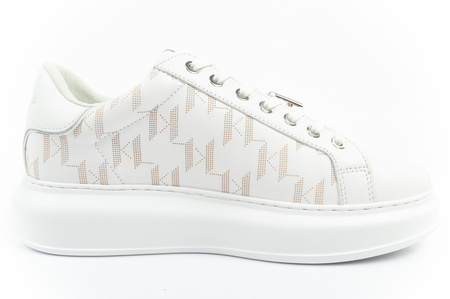 Karl Lagerfeld Kapri Herrenschuhe Sneakers Naturleder weiß [KL52563 01W]