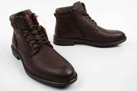 Wrangler Herrenschuhe George Brown Stiefelette mit Reißverschluss