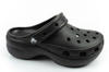 Crocs Klassische Plateau-Clog-Sandalen für Damen und Herren, Schwarz, Unisex, modisch
