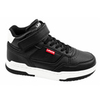 Levi's John SE Mid Kinder-Sneaker mit Klettverschluss in Schwarz