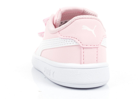 Puma Smash v2 Kindersportschuhe [365183 49], Rosa und Weiß.