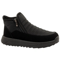 Progress Damen-Winterstiefel, Schwarz, Isoliertes Lammfell