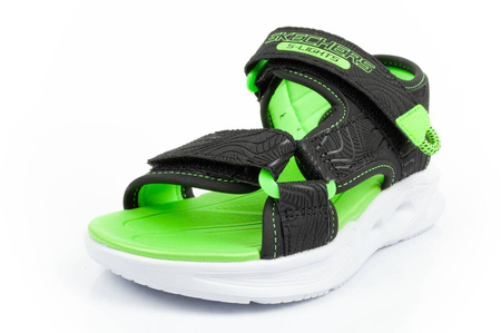 Skechers Kindersandalen [401673L/BKLM] LED-Schuhe, Schwarz.