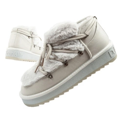 D. Franklin Damen Winterstiefel, modisches Fellfutter, Grau