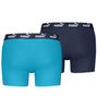 Puma Herren-Boxershorts, 2er-Pack, Marineblau, bequeme Baumwolle