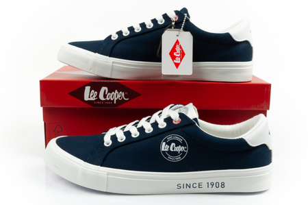 Lee Cooper Herren-Sneaker, modisch, bequem, Marineblau