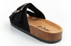 Lee Cooper Damen-Sandalen zum Hineinschlüpfen, Schwarzes Wildleder, Bequem, Leicht