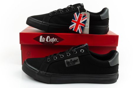 Lee Cooper Herren-Sneaker, modisch, Schwarz