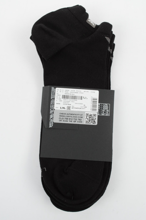 Emporio Armani Calza Baumwoll-Knöchelsocken, Schwarz, Komfortabel, 3er-Pack