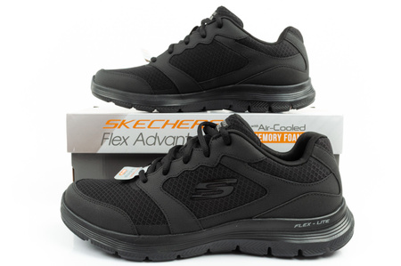 Skechers Flex Advantage 4.0 – Bequeme schwarze Herren-Sportschuhe