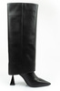 Karl Lagerfeld Debut II Damenschuhe Lederstiefel schwarz Fashion [KL32084 F0X]