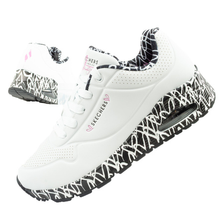 Skechers Uno-Loving Love Damen-Sneaker in Weiß