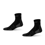 Salomon Active Baumwoll-Sportsocken [16022-BLACK/GREY] 2 PACK, schwarz.