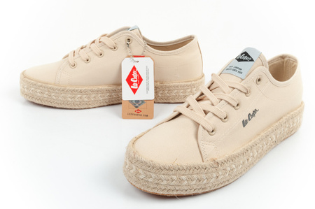 Lee Cooper Damen Espadrille Sneaker [LCW-25-44-3215L] Plateau, beige.