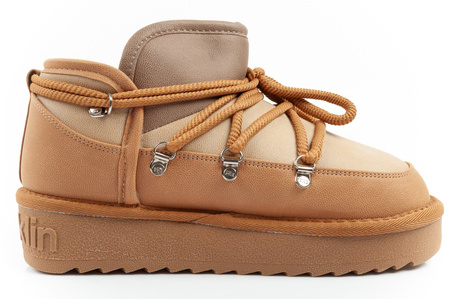 D.Franklin Damen-Winterstiefel – Modische, gefütterte Stiefeletten