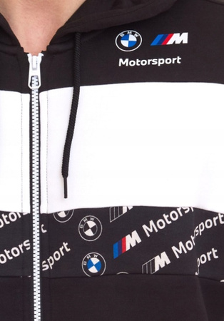 Puma BMW MMS Herren-Sportsweatshirt [621866 01], Schwarz und Weiß.