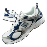 New Balance 408 Herren-Sneaker, modisch, bequem, Weiß, Silber