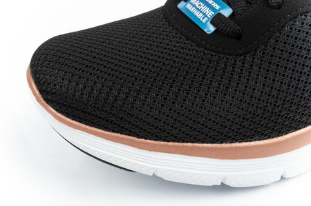 Skechers Flex Appeal 4.0 Brillant View Damen Sportschuhe [149303/BKRG], schwarz.