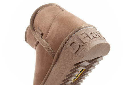 D. Franklin Damen-Winterstiefel, modische, pelzgefütterte, isolierte Stiefeletten in Braun